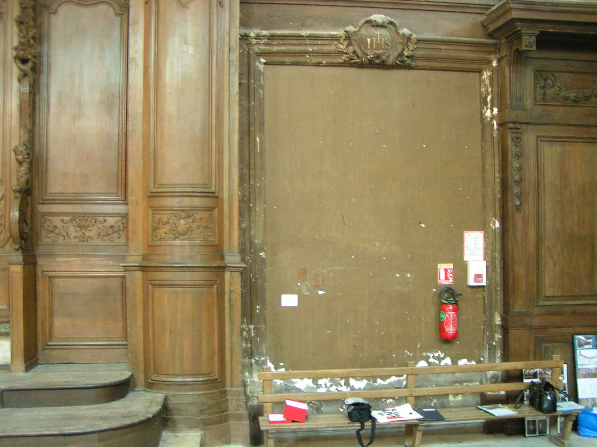 Mur cloison de droite